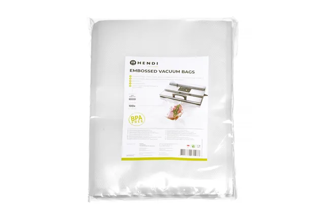 Worki moletowane do gotowania sous vide, do pakowarek listwowych i komorowych, 100 szt., 250x350mm HENDI 971437