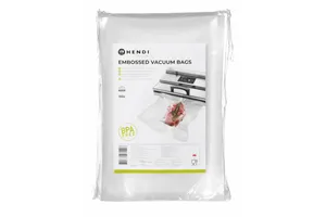 Worki moletowane do gotowania sous vide, do pakowarek listwowych i komorowych, 100 szt., 200x300mm HENDI 971406