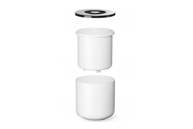 Pojemnik do lodu, 5L, biały, ⌀190x200mm BarUp 594742