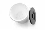 Pojemnik do lodu, 5L, biały, ⌀190x200mm BarUp 594742