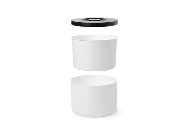 Pojemnik do lodu, 10L, biały, ⌀292x220mm BarUp 594759