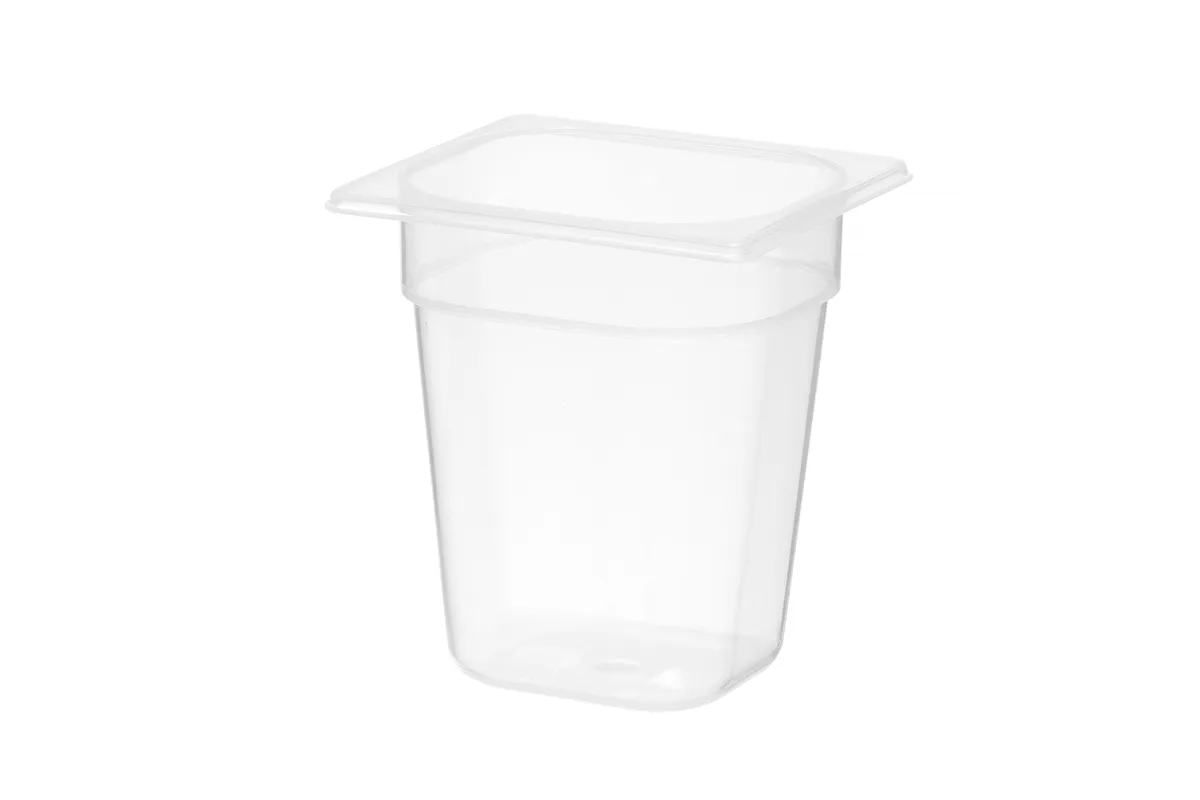 Pojemnik GN 1/6 z polipropylenu, Profi Line, GN 1/6, 2,5L, transparentny, 176x162x200mm HENDI 880401