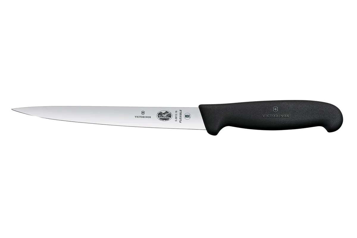 Nóż do filetowania, czarny, 310mm Victorinox 5.3813.18