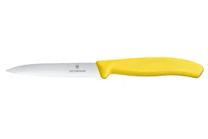 Nóż do jarzyn z ząbkowanym ostrzem, żółty, 212mm Victorinox 6.7736.L8