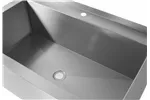 Stół z basenem – spawany, jednokomorowy, głębokość 700 mm, wysokość komory 300 mm, Profi Line, 1000x700x850mm HENDI 812860