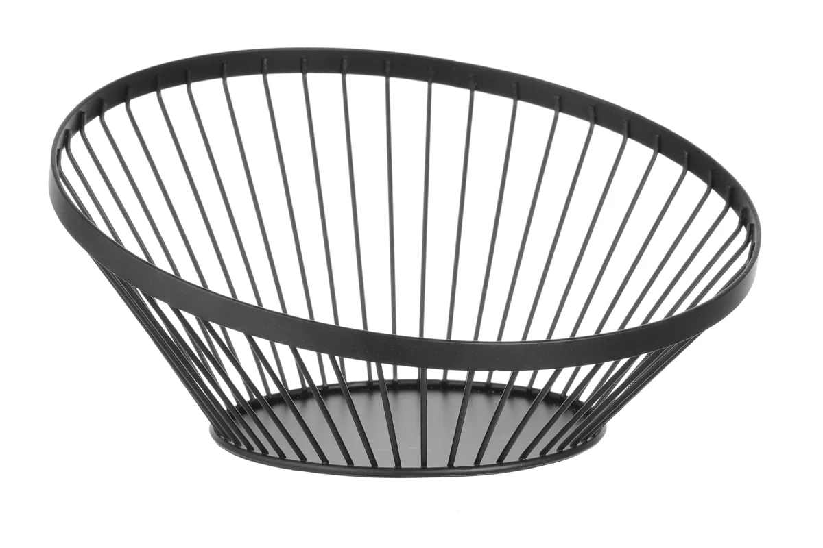 Koszyk do owoców czarny, ⌀280x130mm HENDI 427088