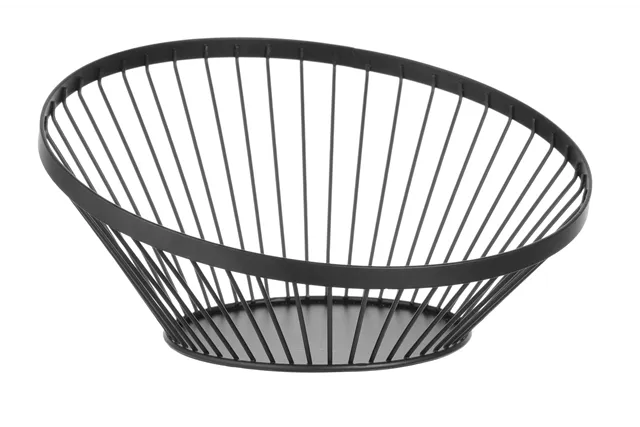 Koszyk do owoców czarny, ⌀280x130mm HENDI 427088