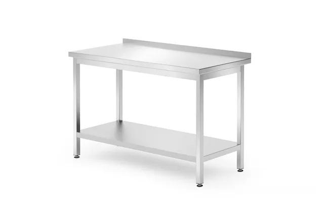 Stół przyścienny z półką – skręcany, głębokość 700 mm, Profi Line, 1200x700x850 mm, 1200x700x850mm HENDI 812730