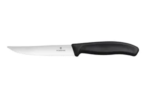 Nóż do steków i pizzy, czarny, 2 szt., 232mm Victorinox 6.7933.12B