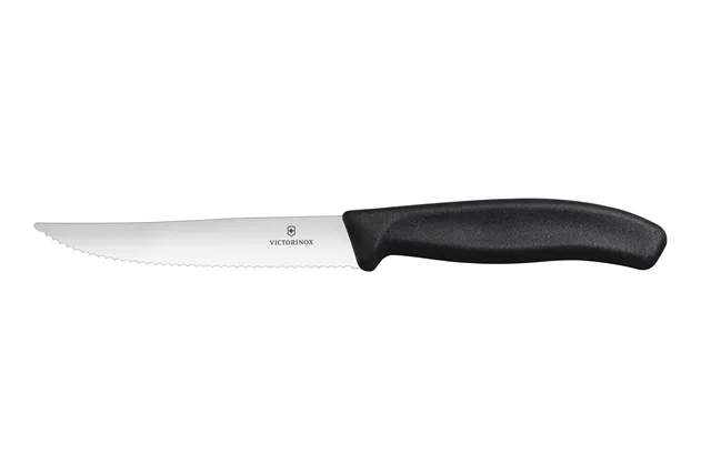 Nóż do steków i pizzy, czarny, 2 szt., 232mm Victorinox 6.7933.12B
