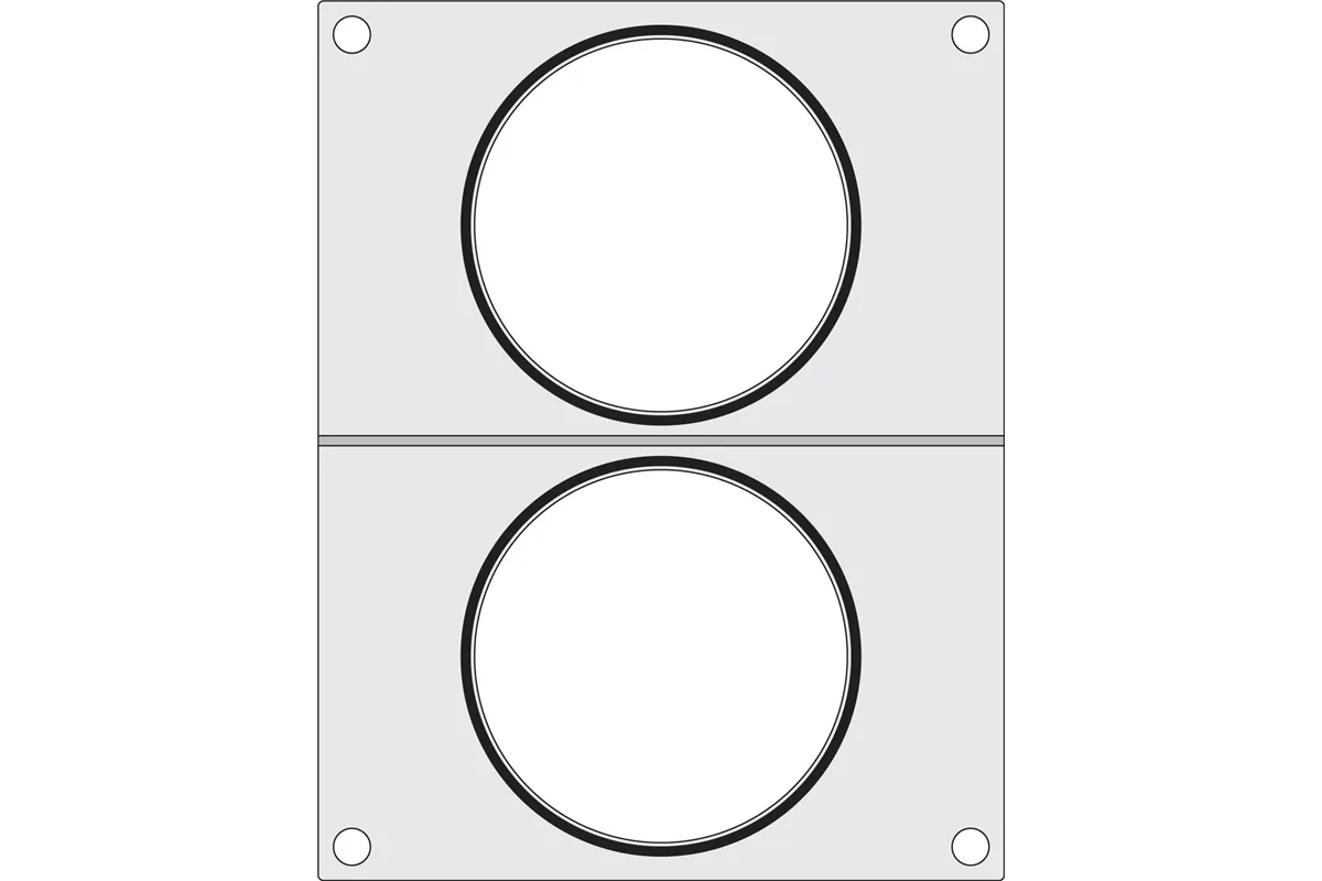 Matryca do zgrzewarki, 2x pojemnik do zupy ø115 mm HENDI 805633
