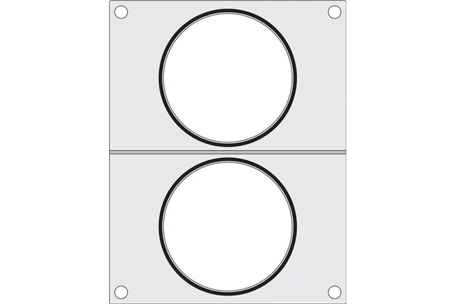 Matryca do zgrzewarki, 2x pojemnik do zupy ø115 mm HENDI 805633