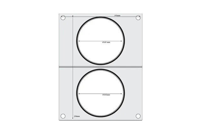 Matryca do zgrzewarki, 2x pojemnik do zupy ø115 mm HENDI 805633