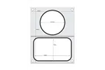 Matryca do zgrzewarki, 2 pojemniki: 1x 178x113 mm + 1x ø115 mm HENDI 805657