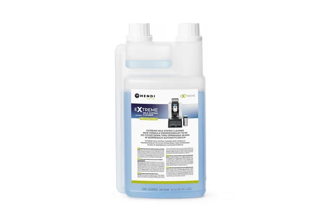 Extreme Milk System Cleaner profesjonalny płyn do czyszczenia systemu mleka w ekspresach automatycznych 1 l HENDI 976678