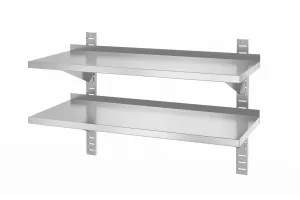 Półka wisząca przestawna, podwójna z 2 konsolami, 1000x400x600 mm, 1000x400x600mm HENDI 816592