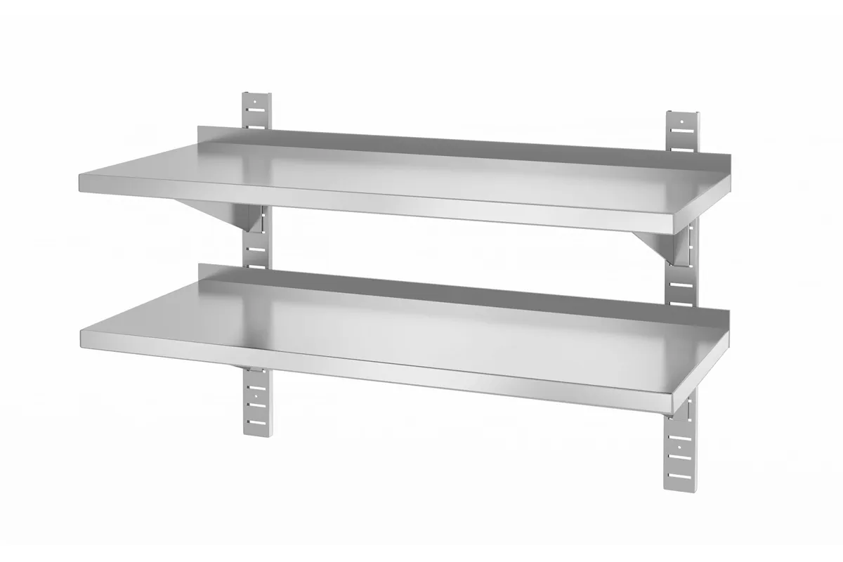 Półka wisząca przestawna, podwójna z 2 konsolami, 1000x400x600 mm, 1000x400x600mm HENDI 816592
