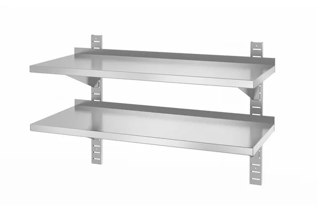 Półka wisząca przestawna, podwójna z 2 konsolami, 1000x400x600 mm, 1000x400x600mm HENDI 816592