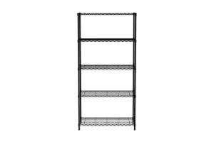 Regał magazynowy z 5 półkami, czarny, 910x455x1830mm HENDI 812990