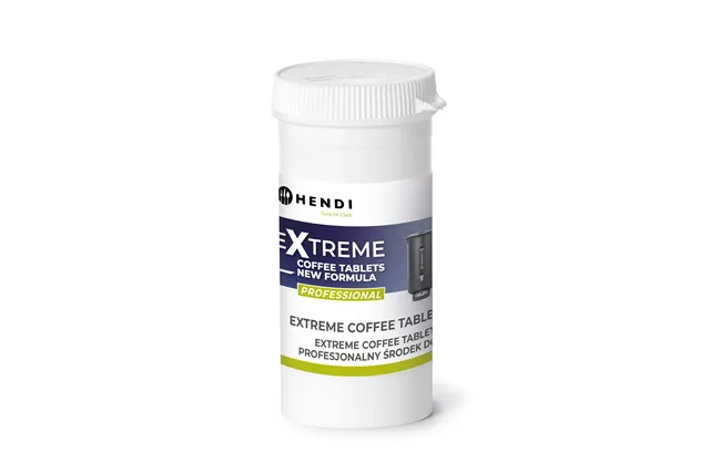 Extreme Coffee Tablets NEW FORMULA profesjonalny środek do mycia ekspresów, 25 tabletek HENDI 976630
