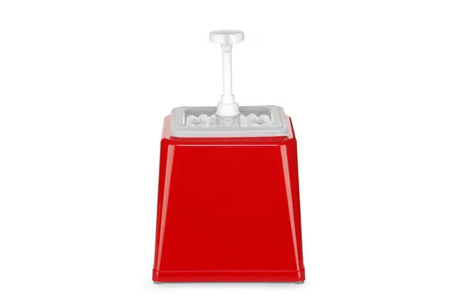 Pojemnik do sosów z pompką, 2,5L, czerwony, 230x210x327mm HENDI 203521
