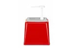 Pojemnik do sosów z pompką, 2,5L, czerwony, 230x210x327mm HENDI 203521