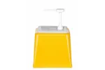 Pojemnik do sosów z pompką, 2,5L, żółty, 230x210x327mm HENDI 203538