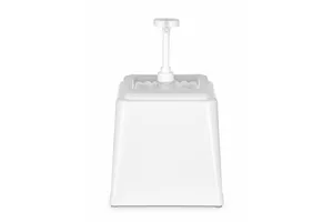 Pojemnik do sosów z pompką, 2,5L, biały, 230x210x327mm HENDI 203545