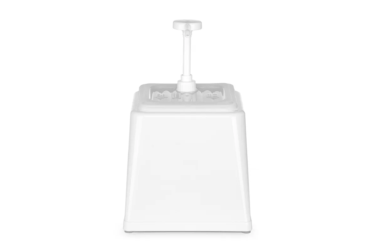Pojemnik do sosów z pompką, 2,5L, biały, 230x210x327mm HENDI 203545