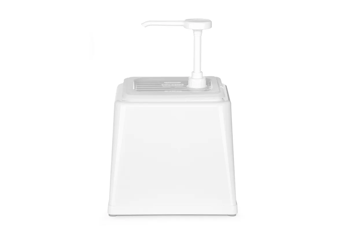 Pojemnik do sosów z pompką, 2,5L, biały, 230x210x327mm HENDI 203545