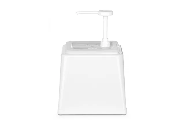 Pojemnik do sosów z pompką, 2,5L, biały, 230x210x327mm HENDI 203545