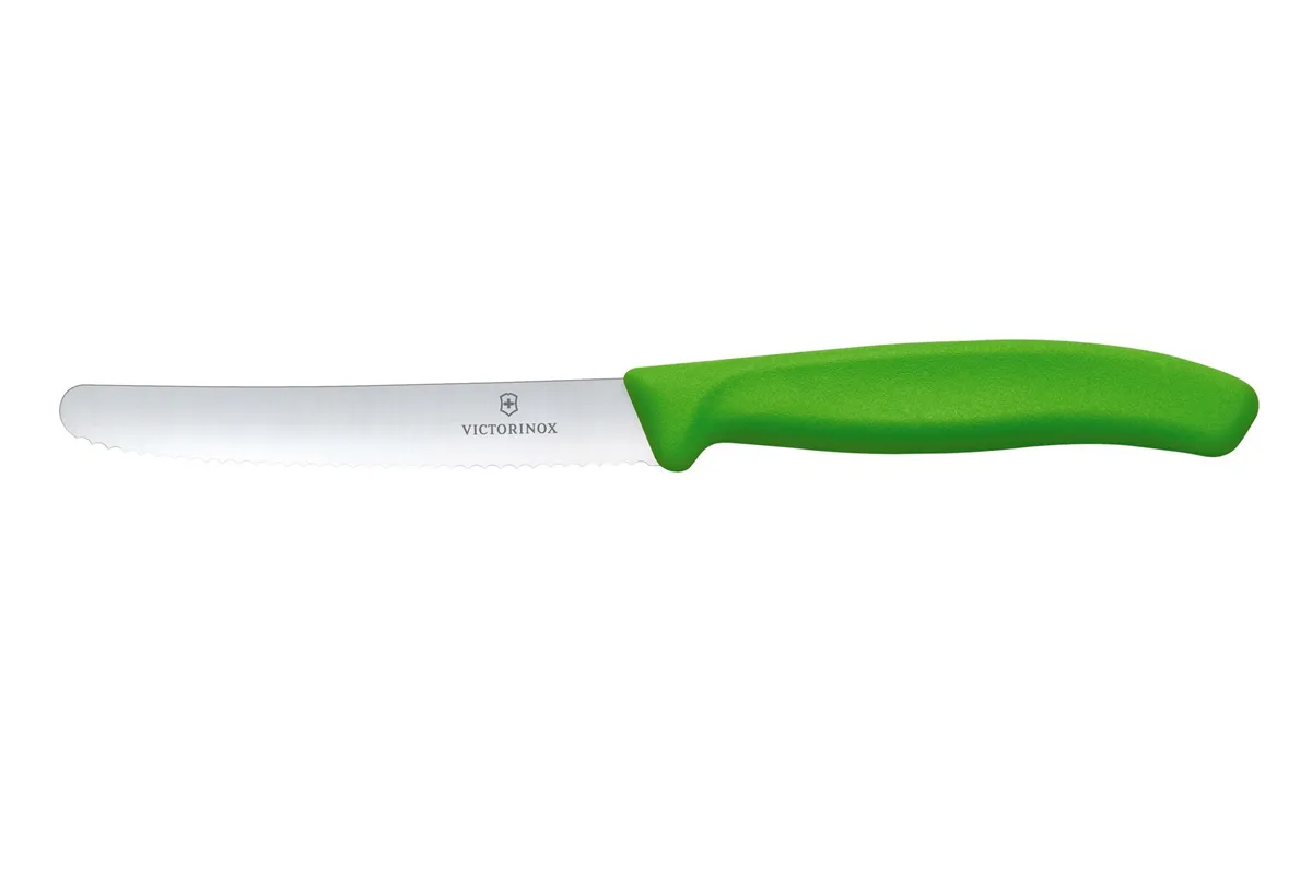Nóż do pomidorów, zielony, 219mm Victorinox 6.7836.L114
