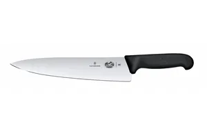 Nóż kuchenny z szerokim ostrzem, czarny, 380mm Victorinox 5.2003.25