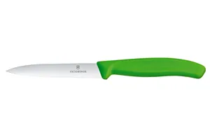 Nóż do jarzyn z ząbkowanym ostrzem, zielony, 212mm Victorinox 6.7736.L4