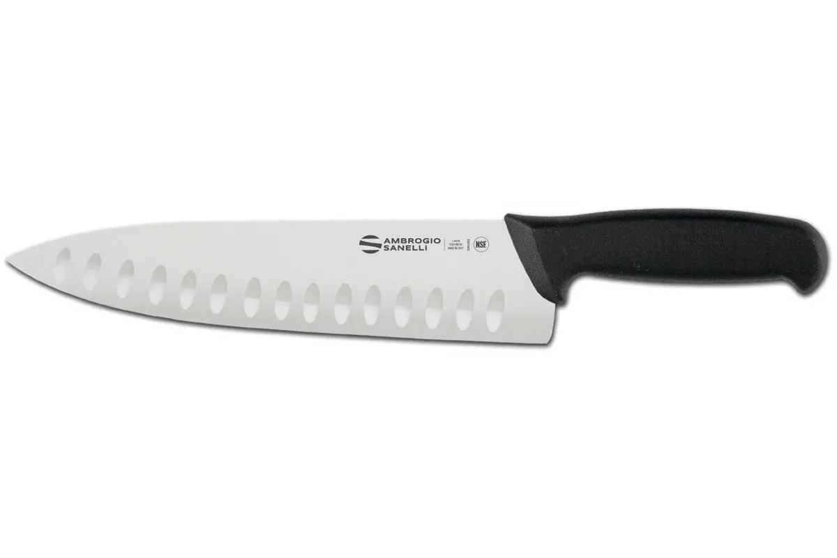 Nóż szefa kuchni Supra, ostrze ze żłobieniami, 390mm Ambrogio Sanelli S347.024