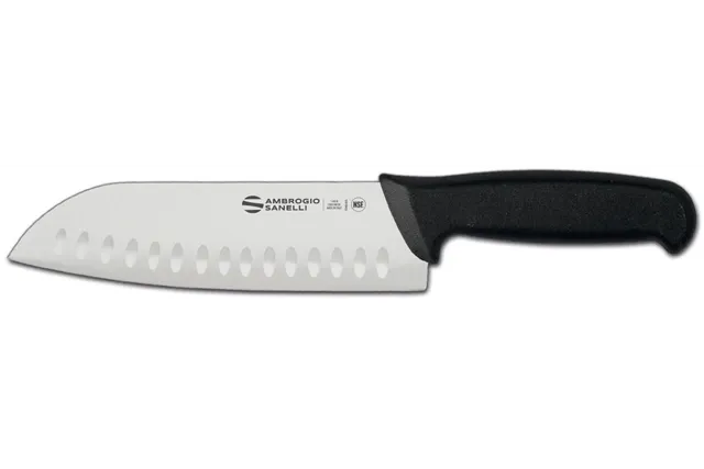 Nóż Santoku Supra, ostrze ze żłobieniami, 320mm Ambrogio Sanelli S350.018