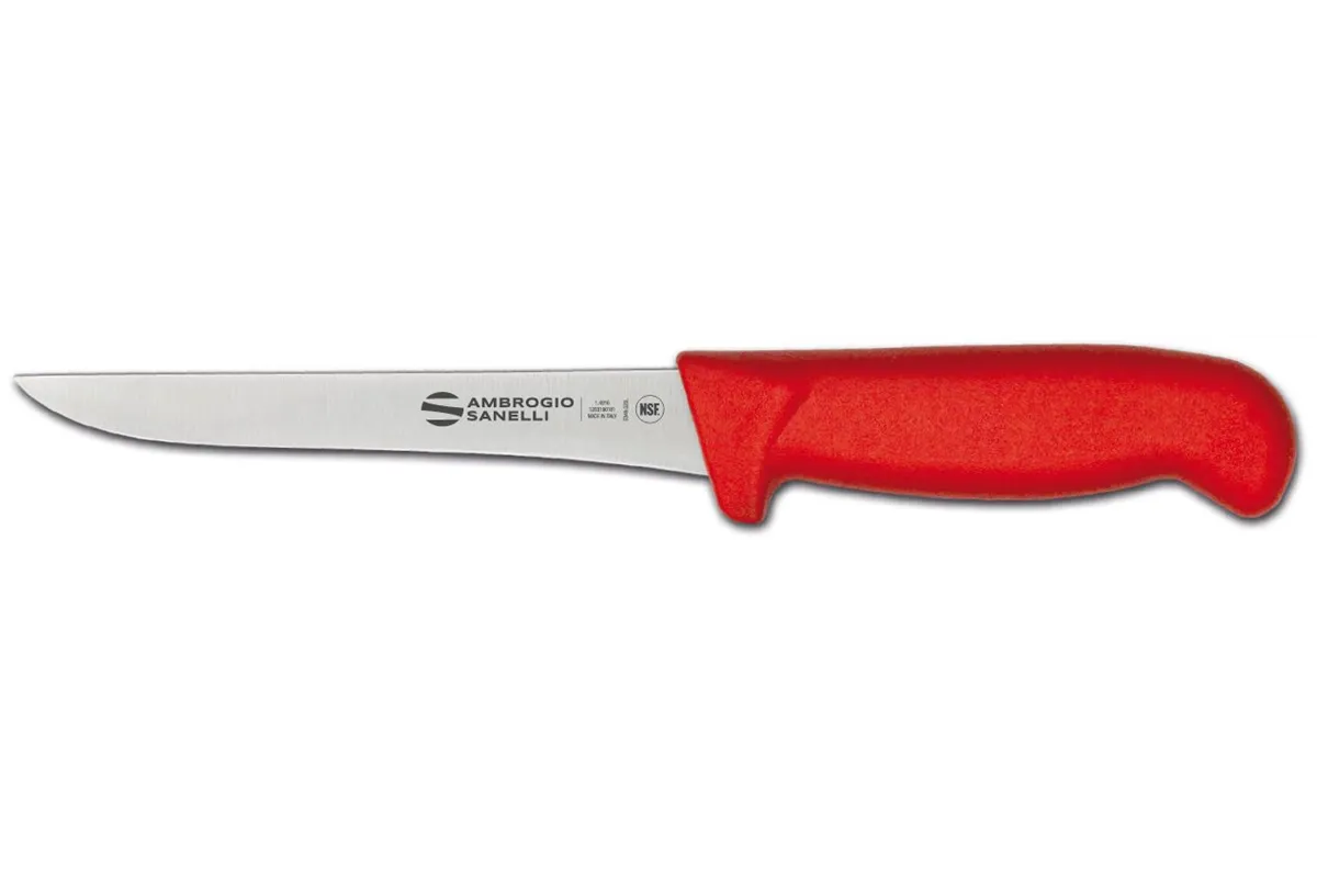 Nóż do trybowania Supra Colore, Supra colore, wąskie ostrze, czerwony, 300mm Ambrogio Sanelli S307.016R