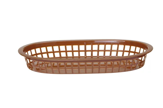 Koszyk do pieczywa owalny, brązowy, 6 szt., 275x175x38mm HENDI 426296