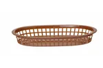 Koszyk do pieczywa owalny, brązowy, 6 szt., 275x175x38mm HENDI 426296