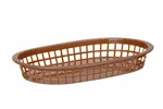 Koszyk do pieczywa owalny, brązowy, 6 szt., 275x175x38mm HENDI 426296