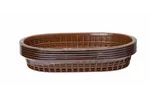 Koszyk do pieczywa owalny, brązowy, 6 szt., 275x175x38mm HENDI 426296
