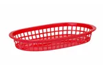 Koszyk do pieczywa owalny, czerwony, 6 szt., 272x175x38mm HENDI 426319