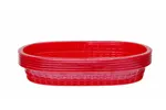 Koszyk do pieczywa owalny, czerwony, 6 szt., 272x175x38mm HENDI 426319
