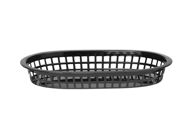 Koszyk do pieczywa owalny, czarny, 6 szt., 272x175x38mm HENDI 426890