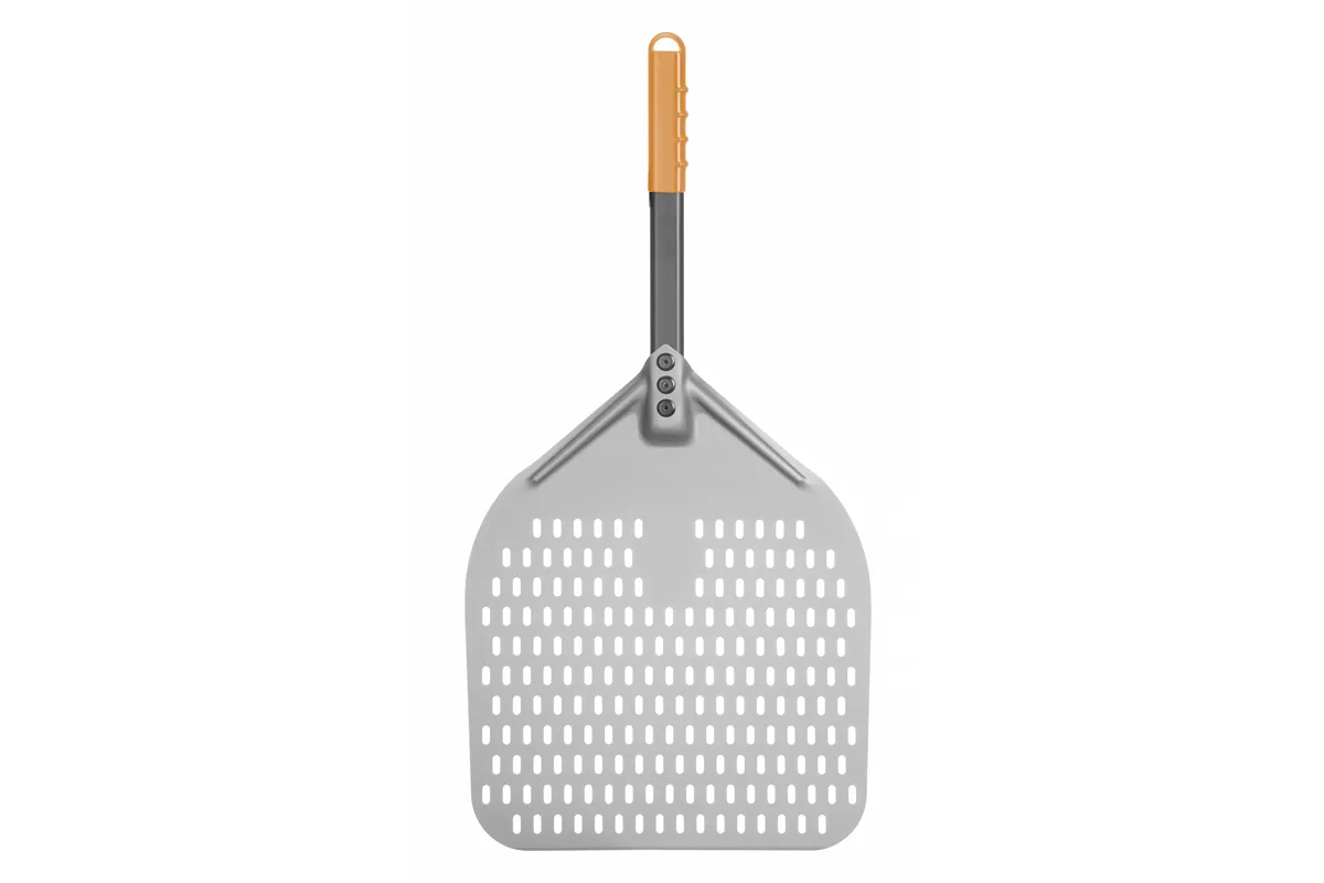 Łopata do pizzy z perforacją i krótką rączką, kwadratowa, 350x710mm HENDI 618080
