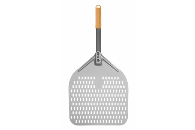 Łopata do pizzy z perforacją i krótką rączką, kwadratowa, 350x710mm HENDI 618080