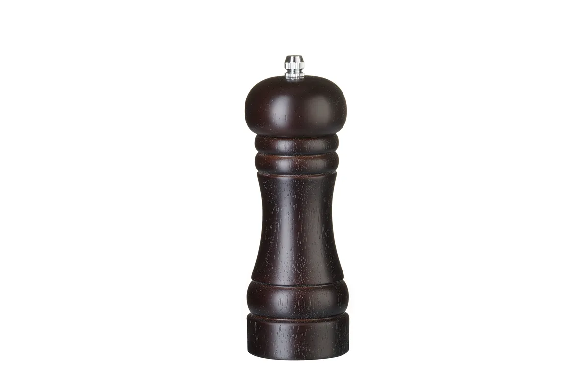 Młynek do pieprzu drewniany, ciemne drewno, ⌀57x165mm HENDI 469781