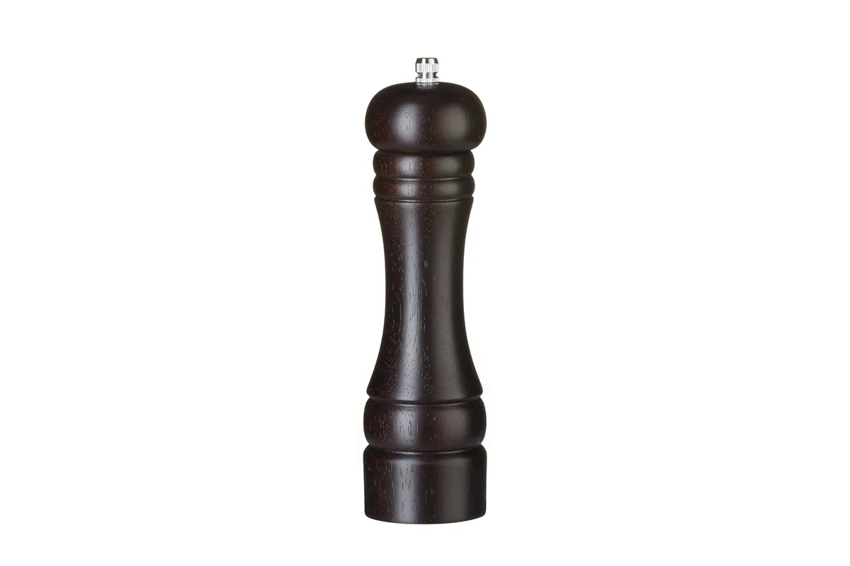 Młynek do pieprzu drewniany, ciemne drewno, ⌀57x215mm HENDI 469804
