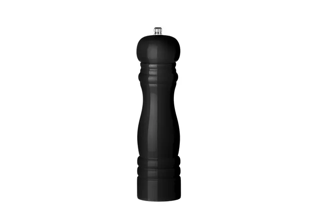 Młynek do pieprzu drewniany, czarny, ⌀55x215mm HENDI 469569