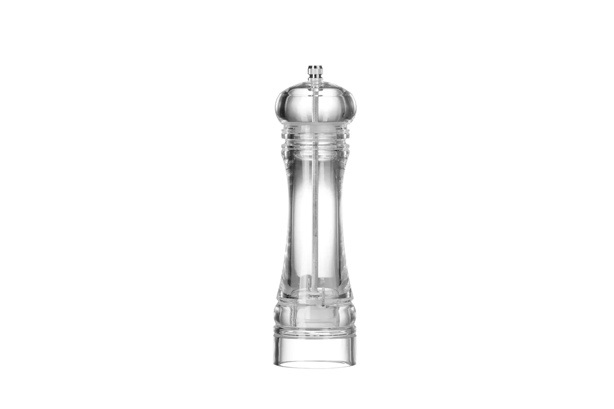 Młynek do soli akrylowy, transparentny, ⌀60x215mm HENDI 469675
